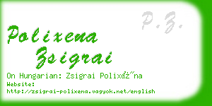 polixena zsigrai business card